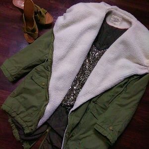 Olive army green army jacket coat